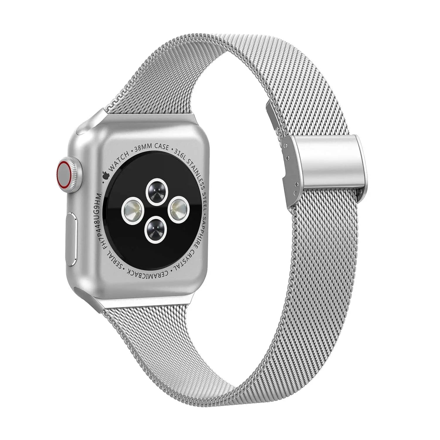 Hochwertiges dünnes Edelstahl-Mesh-Armband für die Apple Watch Series 5