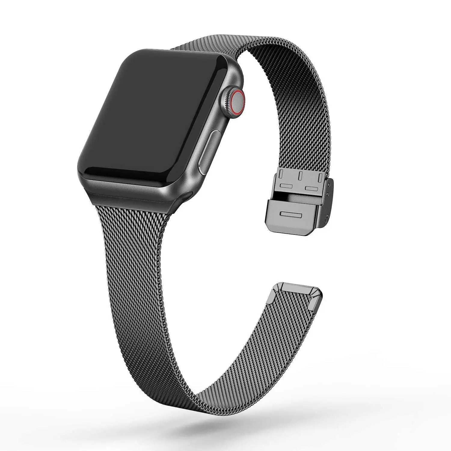 Hochwertiges dünnes Edelstahl-Mesh-Armband für die Apple Watch Series 5