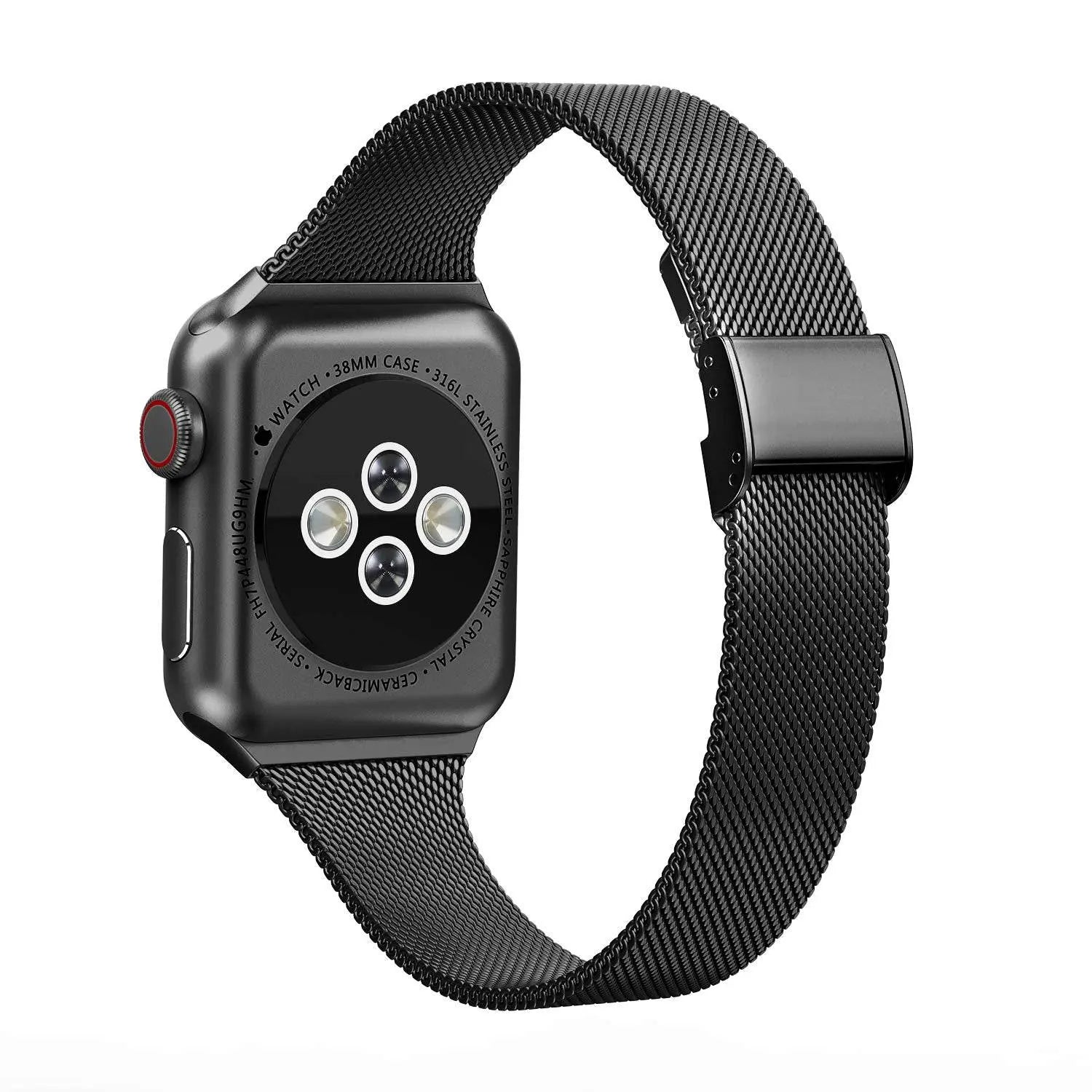 Hochwertiges dünnes Edelstahl-Mesh-Armband für die Apple Watch