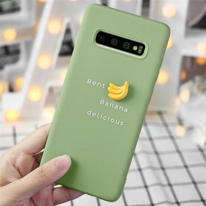 Handyhülle aus Silikon mit 3D-Fruchtbananen