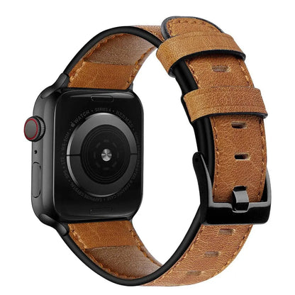 American Spartan Echtlederarmband für Apple Watch