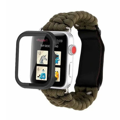 Premium Paracord-Armband für die Apple Watch und Spartan-Gehäuseschutz aus Edelstahl