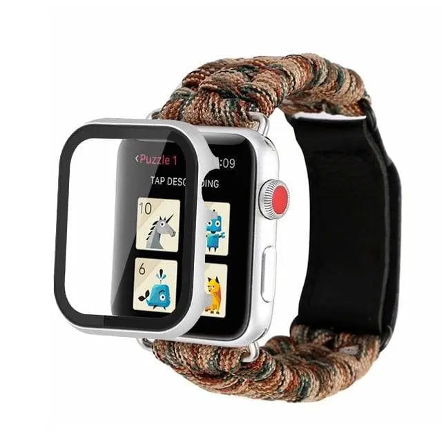 Premium Paracord-Armband für die Apple Watch und Spartan-Gehäuseschutz aus Edelstahl