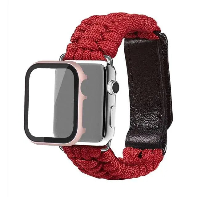 Premium Paracord-Armband für die Apple Watch und Spartan-Gehäuseschutz aus Edelstahl