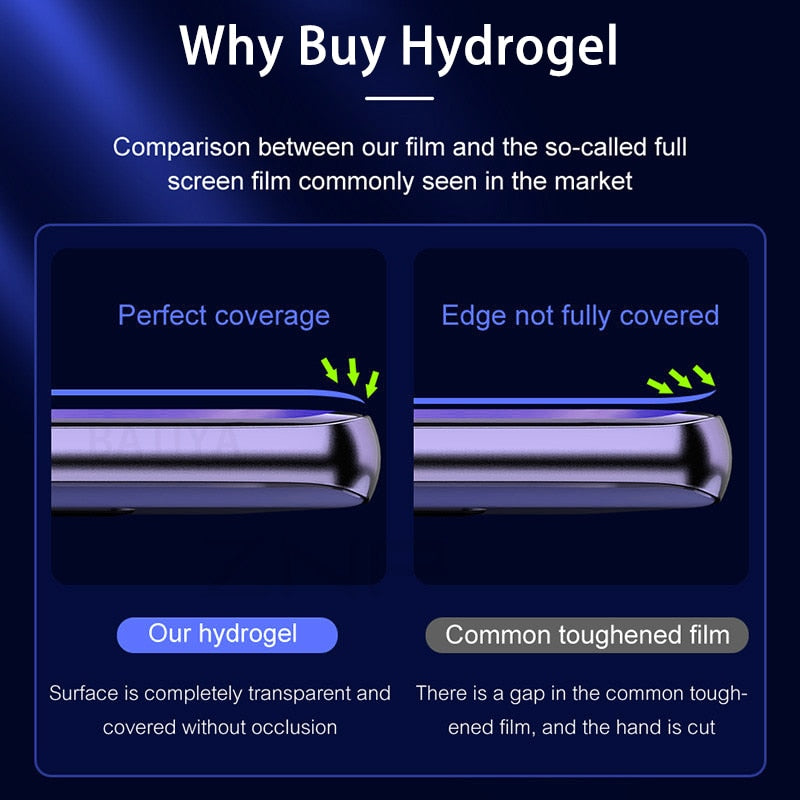 3 x Displayschutzfolie aus Hydrogel für Samsung