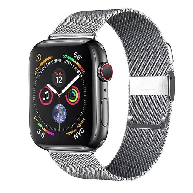 Premium-Edelstahl-Mesh-Armband für die Apple Watch SE Series 6