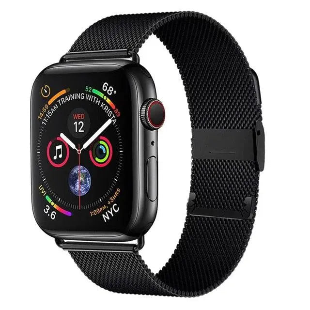 Premium-Edelstahl-Mesh-Armband für die Apple Watch SE Series 6