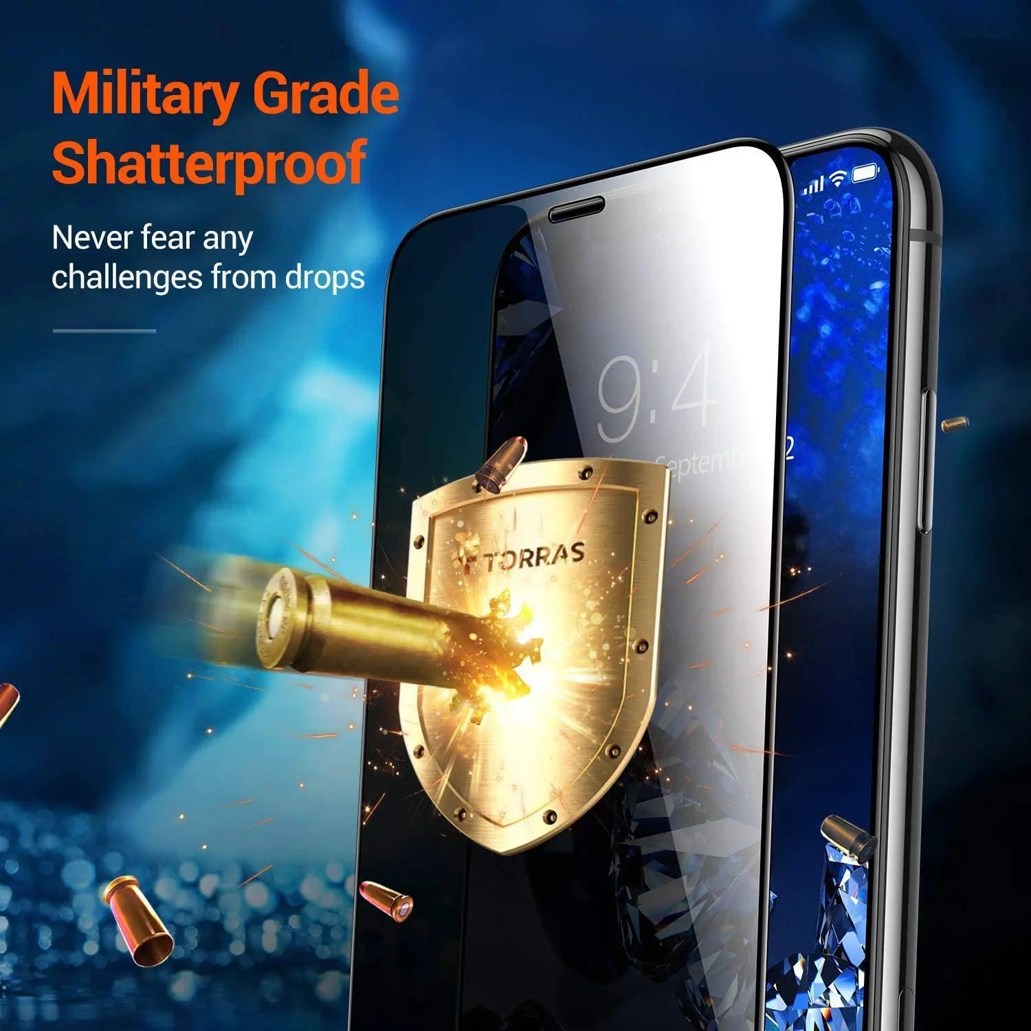 Ultra Privacy Invisible Shield Displayschutzfolie für iPhone 12 11 Xs Max Pro X XR