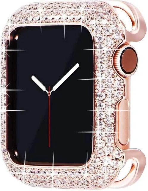 18 Karat rosévergoldetes Diamantgehäuse für die Apple Watch Series 1/2/3/4/5/6