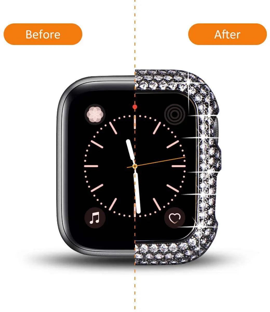 18 Karat rosévergoldetes Diamantgehäuse für die Apple Watch Series 1/2/3/4/5/6