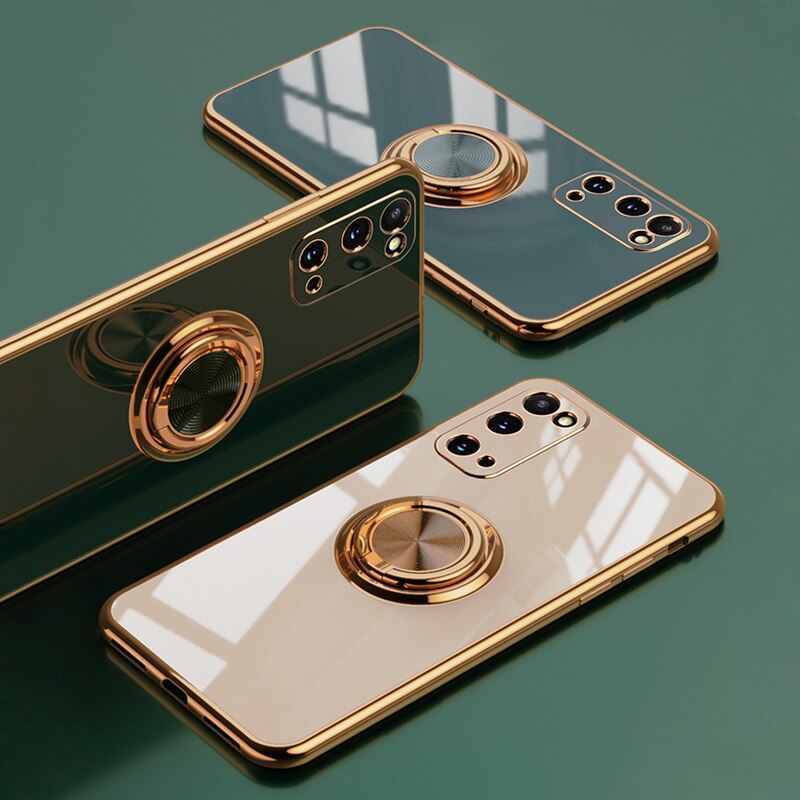 Luxuriöse Handyhülle mit royalem Plattierungsring für Samsung