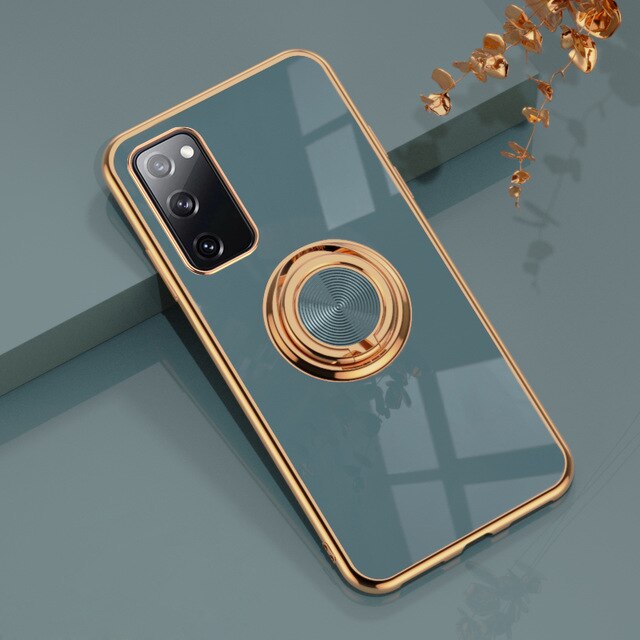 Luxuriöse Handyhülle mit royalem Plattierungsring für Samsung
