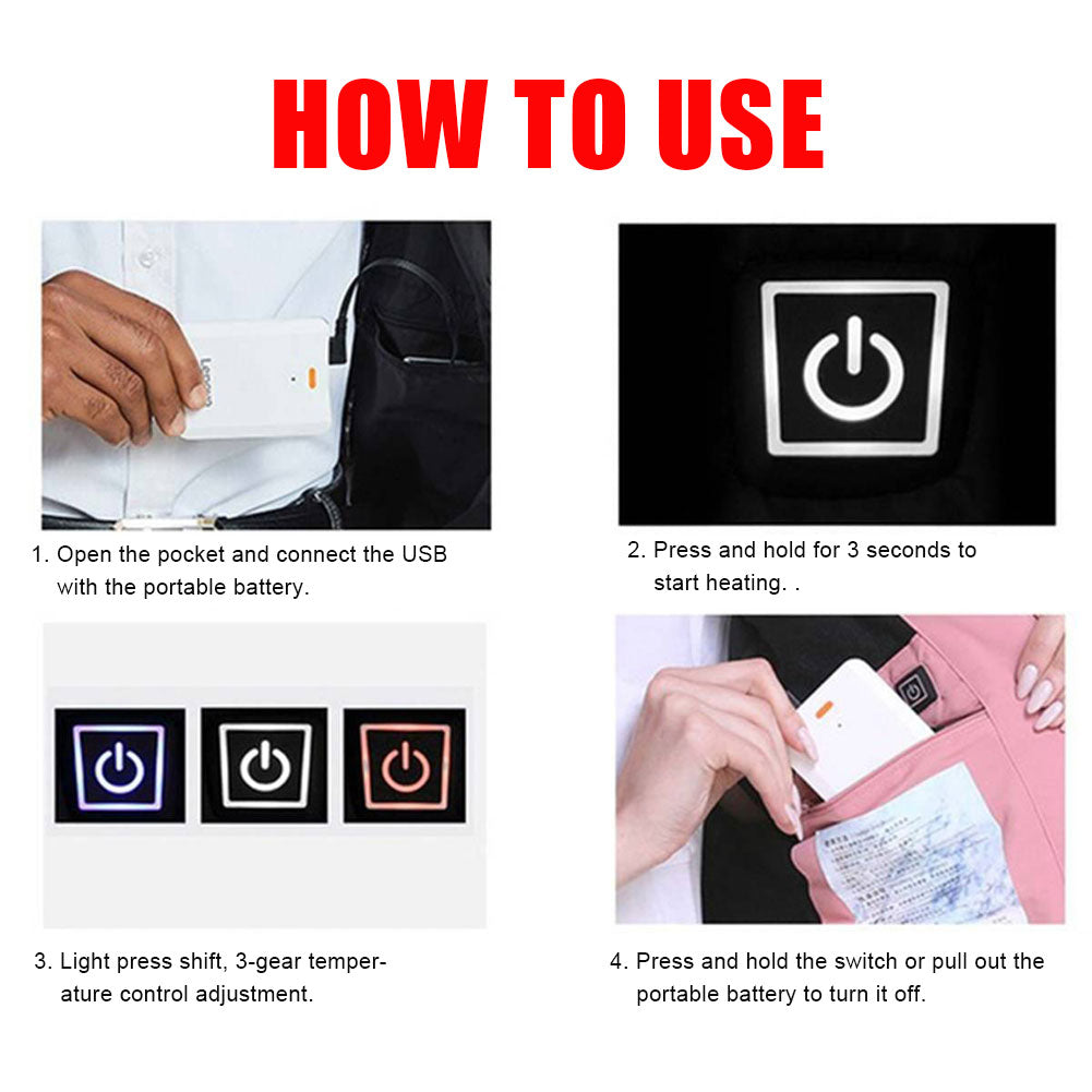 Elektrische beheizte Baumwollweste