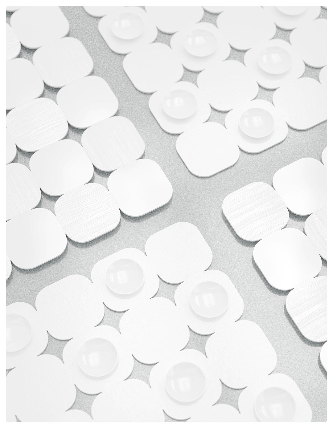 Rutschfeste, leicht faltbare Badezimmermatte