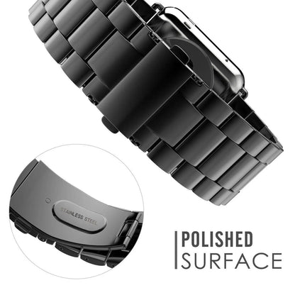 Militärisches Panzerarmband aus Stahl für Apple Watch Series 7 41 mm 45 mm