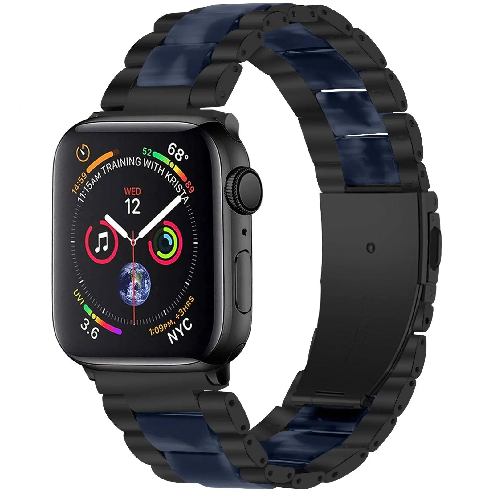 Edelstahl-Harzarmband für Apple Watch Series 7