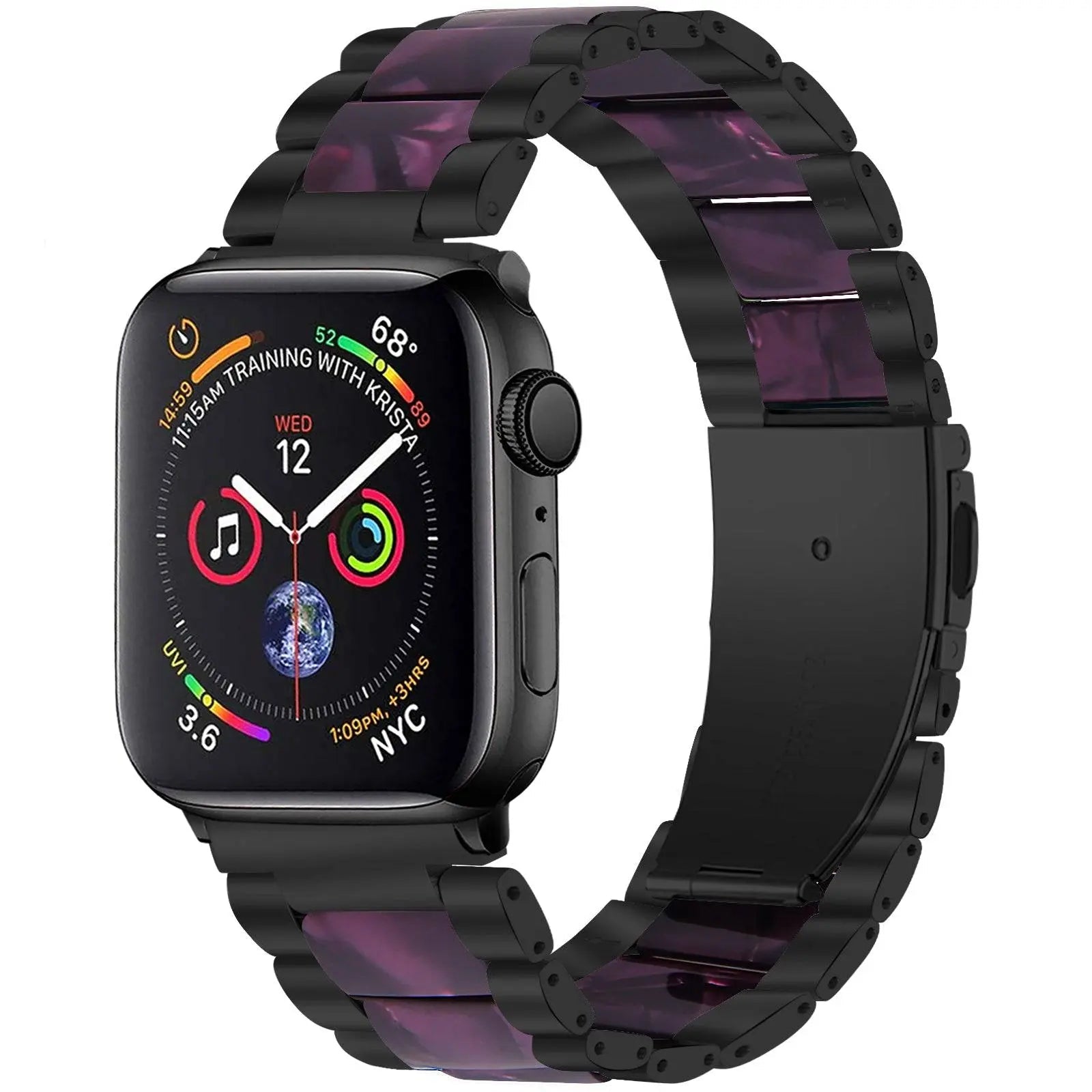 Edelstahl-Harzarmband für Apple Watch Series 7