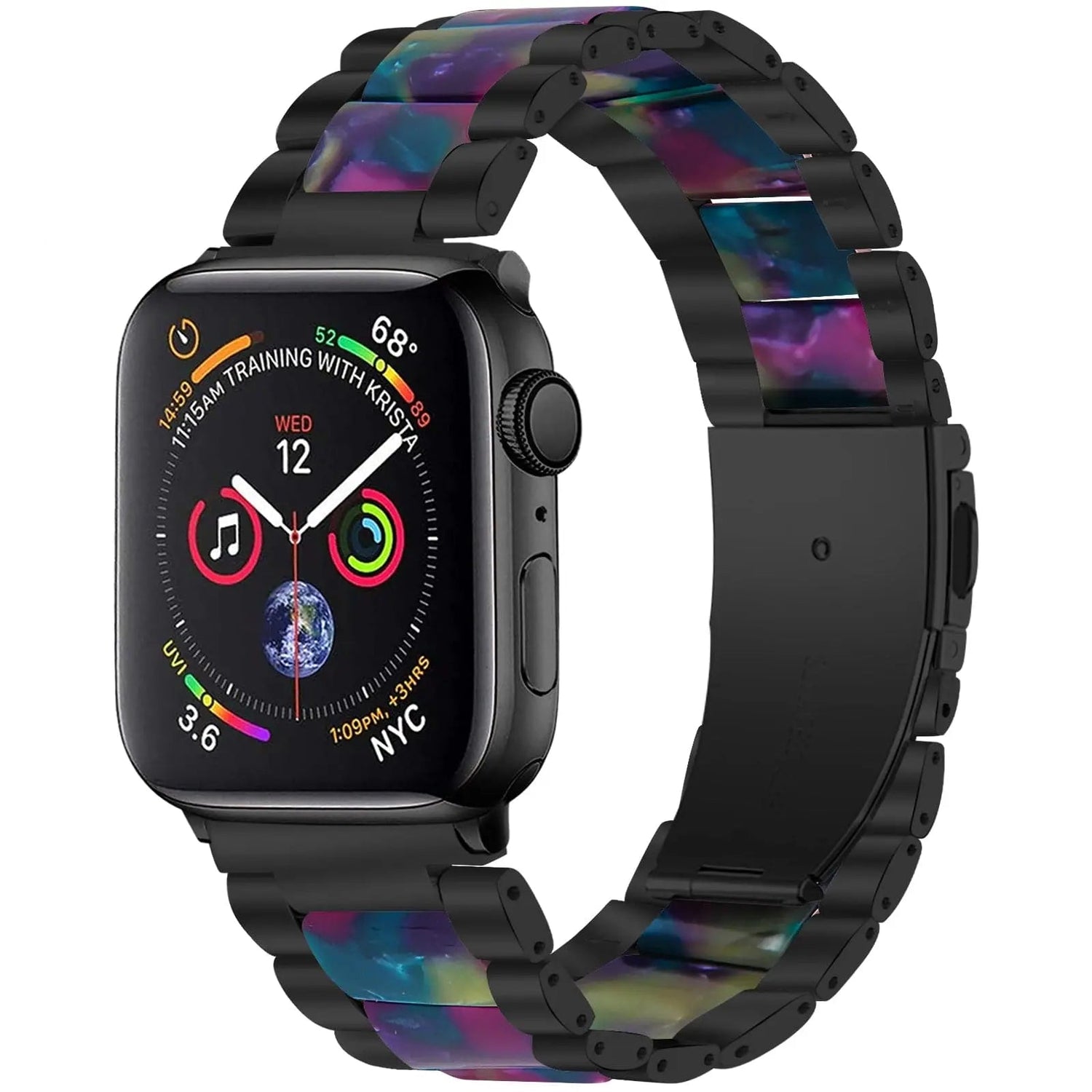 Edelstahl-Harzarmband für Apple Watch Series 7