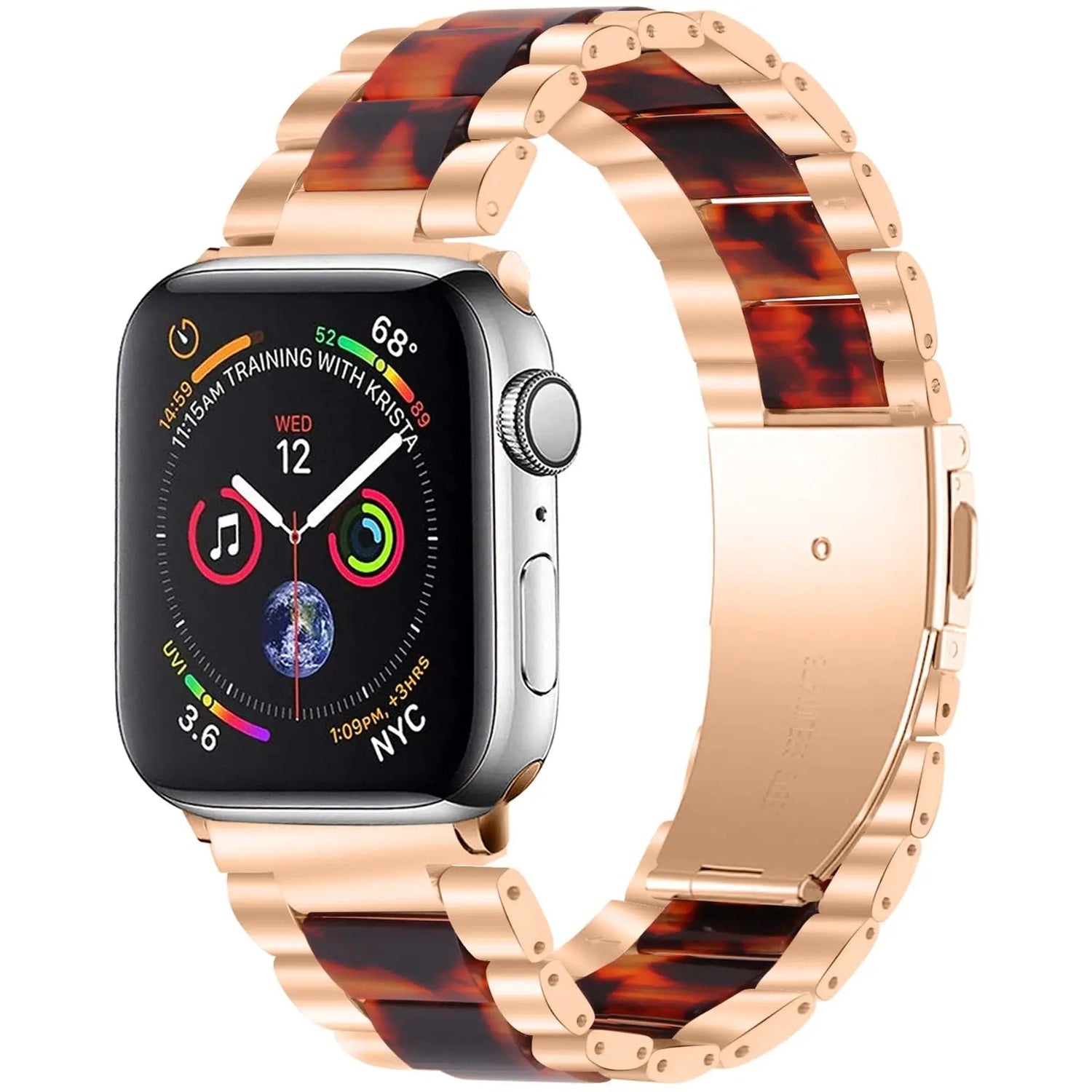 Edelstahl-Harzarmband für Apple Watch Series 7