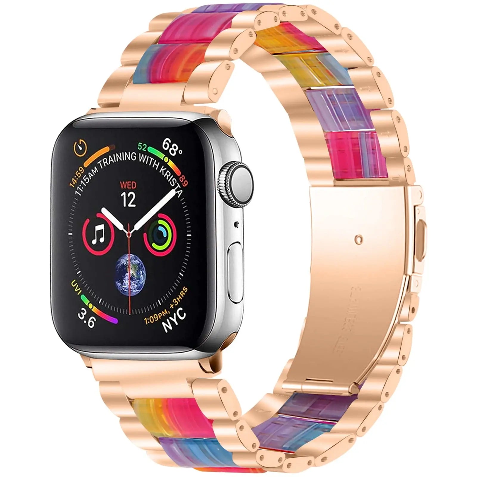 Edelstahl-Harzarmband für Apple Watch Series 7