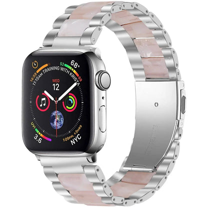 Edelstahl-Harzarmband für Apple Watch Series 7