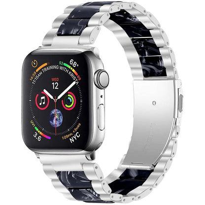 Edelstahl-Harzarmband für Apple Watch Series 7