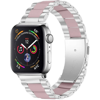 Edelstahl-Harzarmband für Apple Watch Series 7