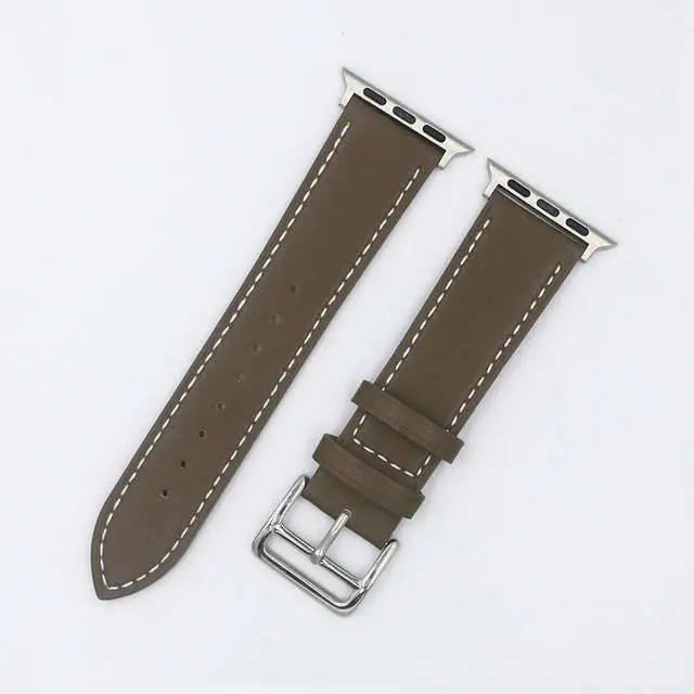 Vintage-Armband aus echtem Leder für Apple Watch Series 7 41 mm 45 mm