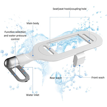 Ultra-schlank verstellbares Wasser manuelles Bidet