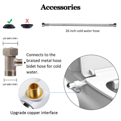 Ultra-schlank verstellbares Wasser manuelles Bidet