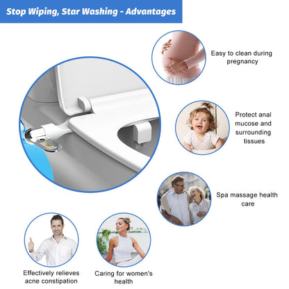 Ultra-schlank verstellbares Wasser manuelles Bidet