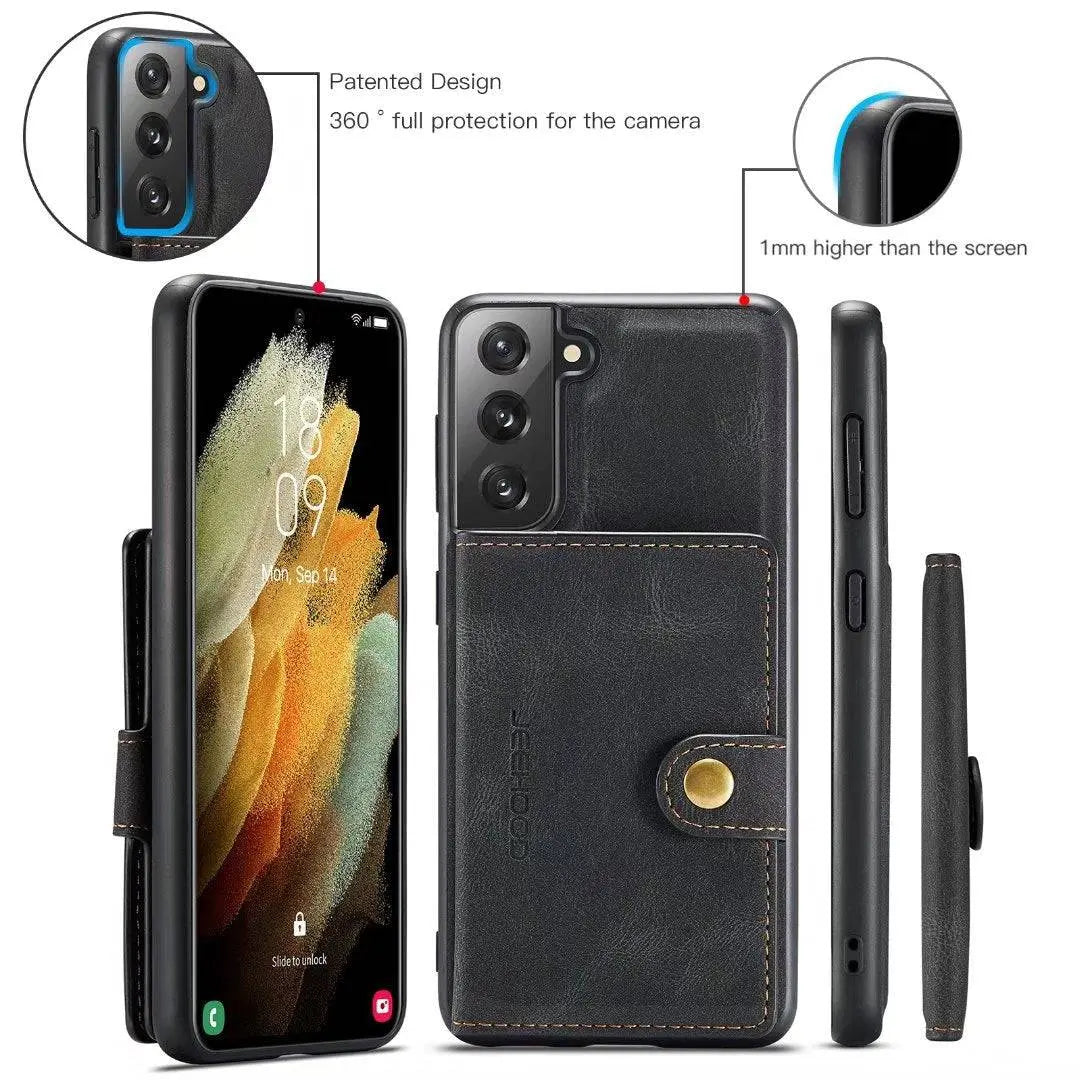 Individuelle Leder-Brieftaschenhülle für Samsung Galaxy S22 / S22 Plus / S22 Ultra