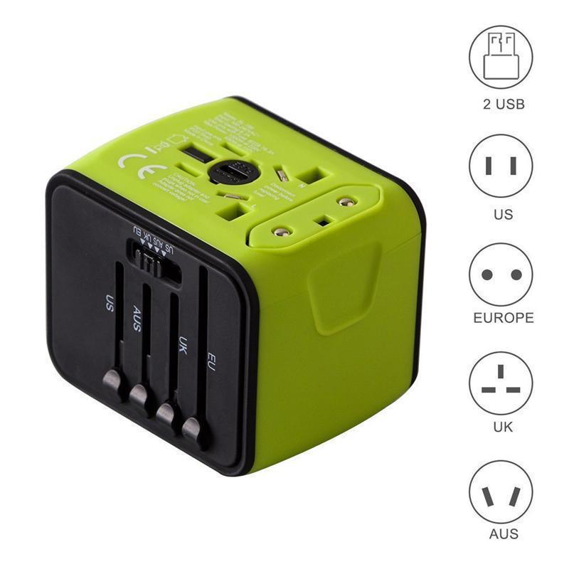 Universal Reiseadapter Weltweit mit USB – 4 Geräte Ladefunktion, CE Zertifiziert, Kompakt &amp; Sicher
