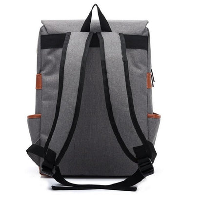 Vintage Laptop Rucksack mit USB – Schulrucksack für Uni, Reisen &amp; Alltag, 15.6 Zoll