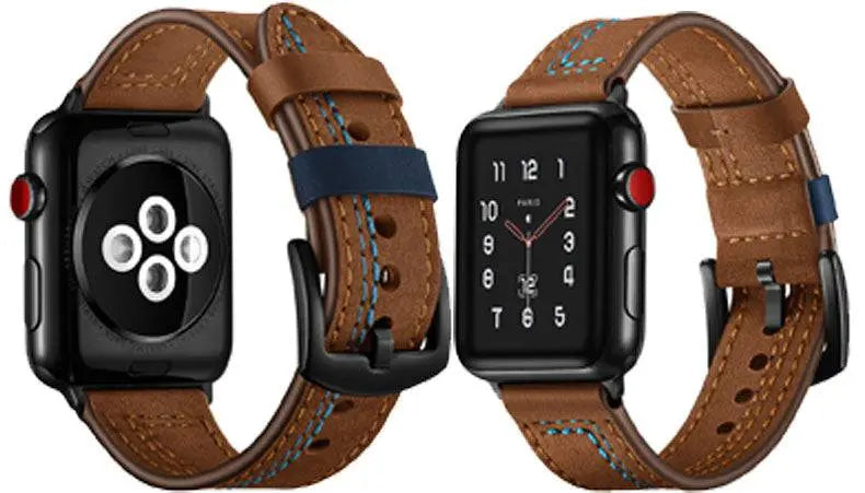 American Warrior Herren-Lederarmband für Apple Watch