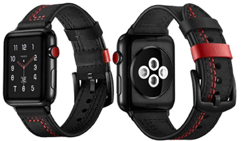 American Warrior Herren-Lederarmband für Apple Watch