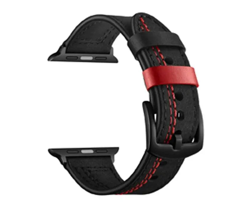 American Warrior Herren-Lederarmband für Apple Watch