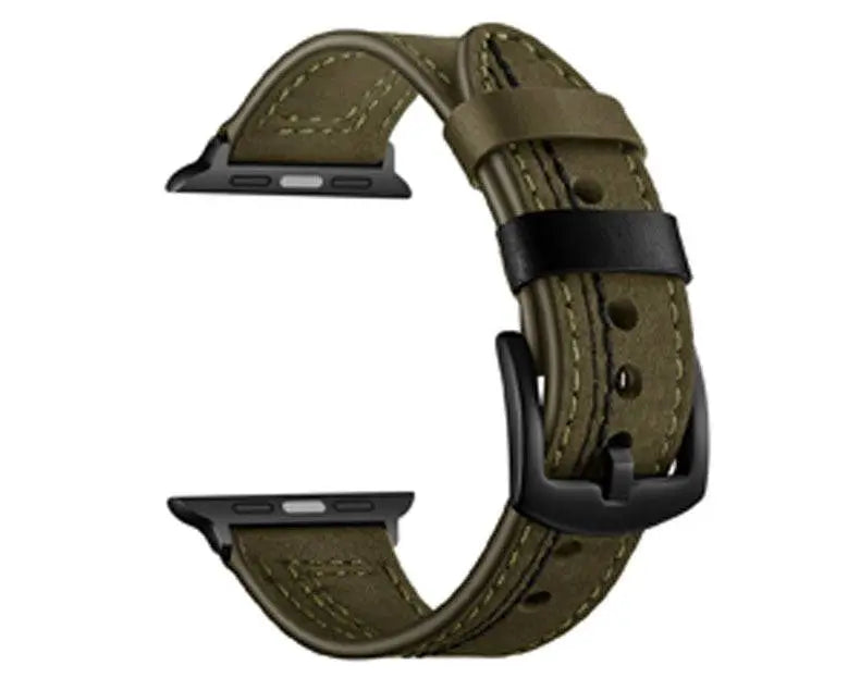 American Warrior Herren-Lederarmband für Apple Watch