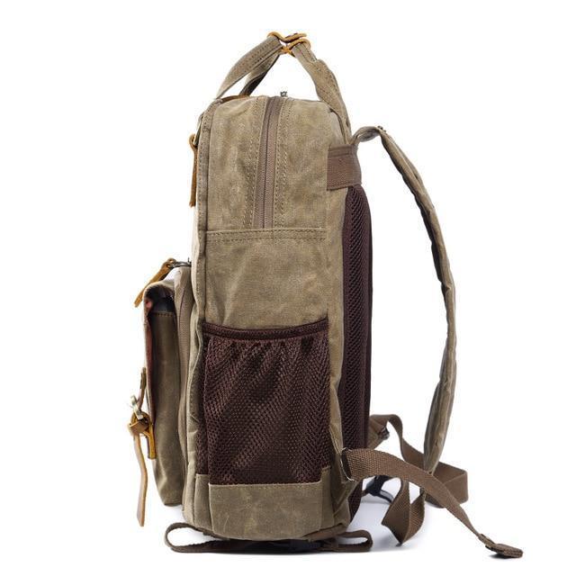 Wasserdichter gewachster Canvas Kamera Rucksack