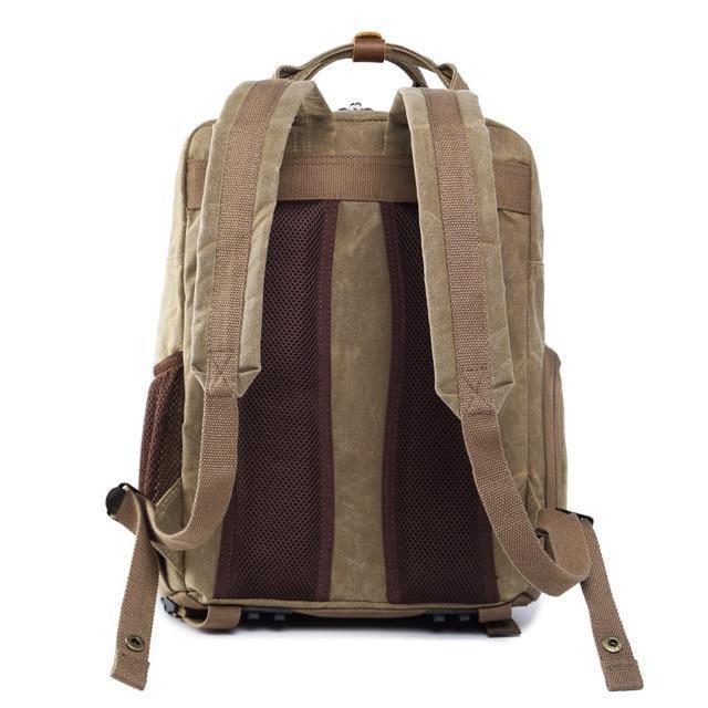 Wasserdichter gewachster Canvas Kamera Rucksack