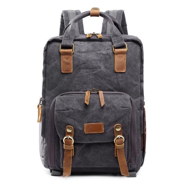 Wasserdichter gewachster Canvas Kamera Rucksack