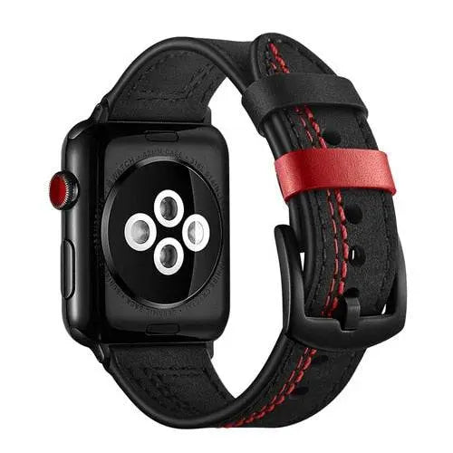 American Warrior Herren-Lederarmband für Apple Watch