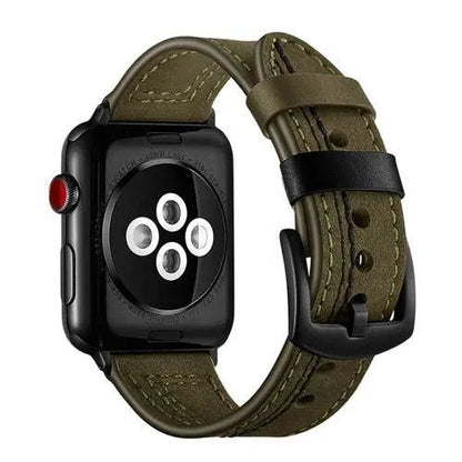 American Warrior Herren-Lederarmband für Apple Watch