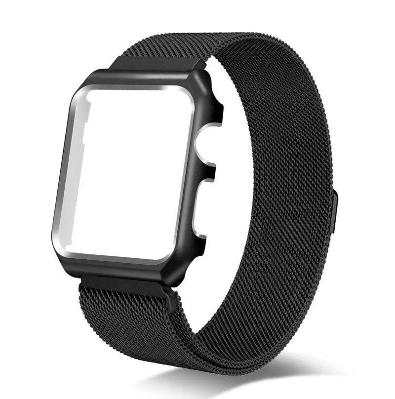 Makellos verarbeitetes Edelstahl-Mesh-Loop-Armbandgehäuse für die Apple Watch