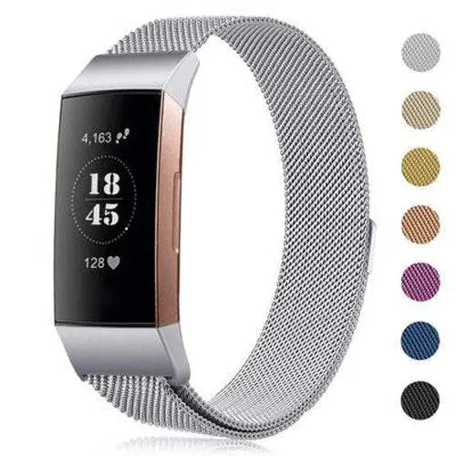 Fitbit Charge 3 &amp; 4 Prestige Edelstahl-Mesh-Loop-Armband