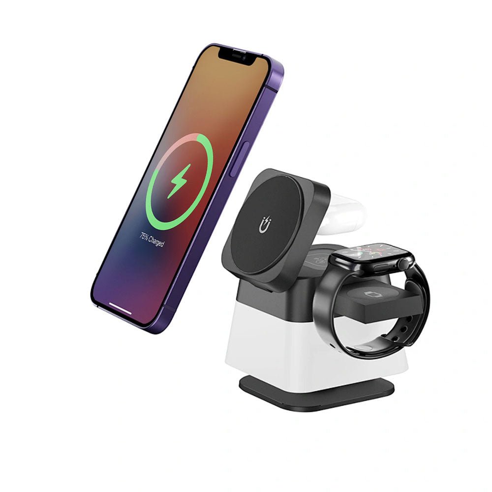 QuantumDock 4 in 1 Wireless MagSafe Ladegerät