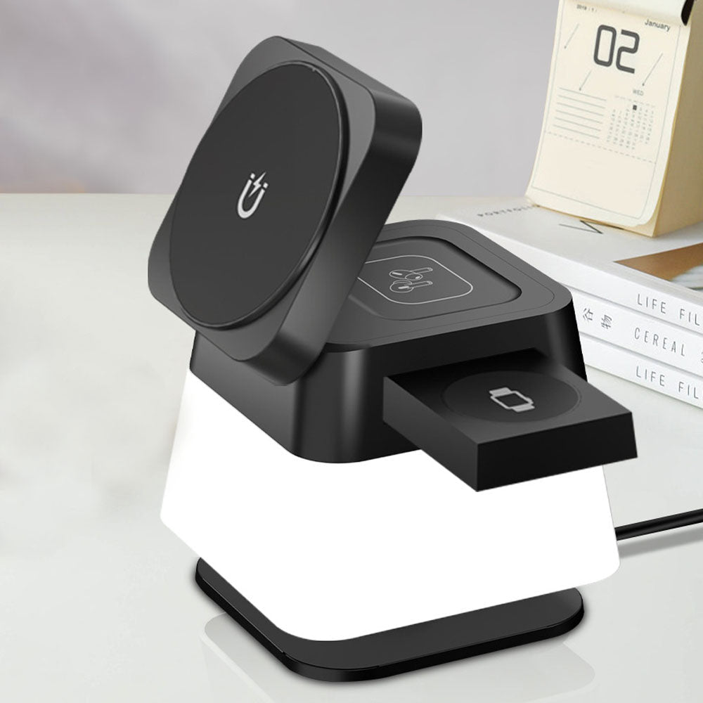 QuantumDock 4 in 1 Wireless MagSafe Ladegerät