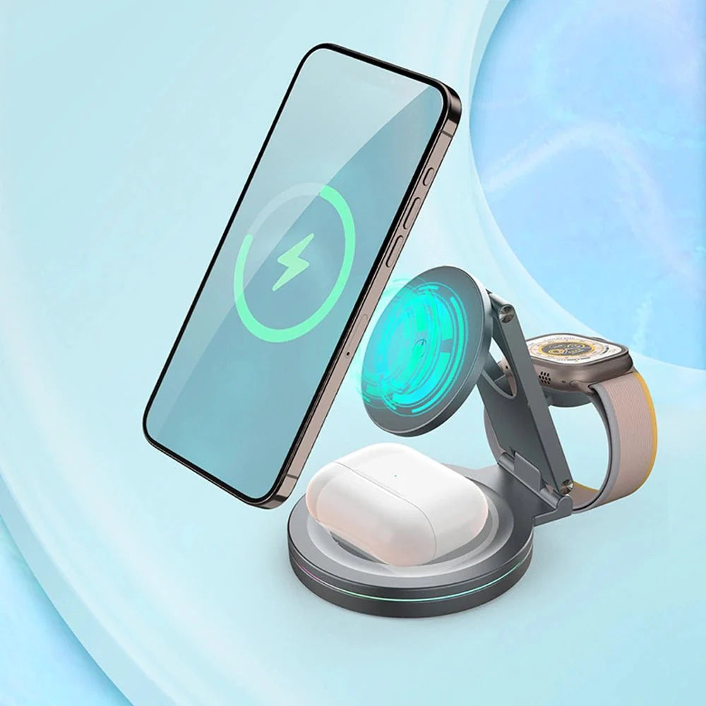 QuantumShift 3 in 1 MagSafe Ladegerät