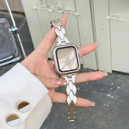 RadiantGem Edelstahl Damen Armband Uhr