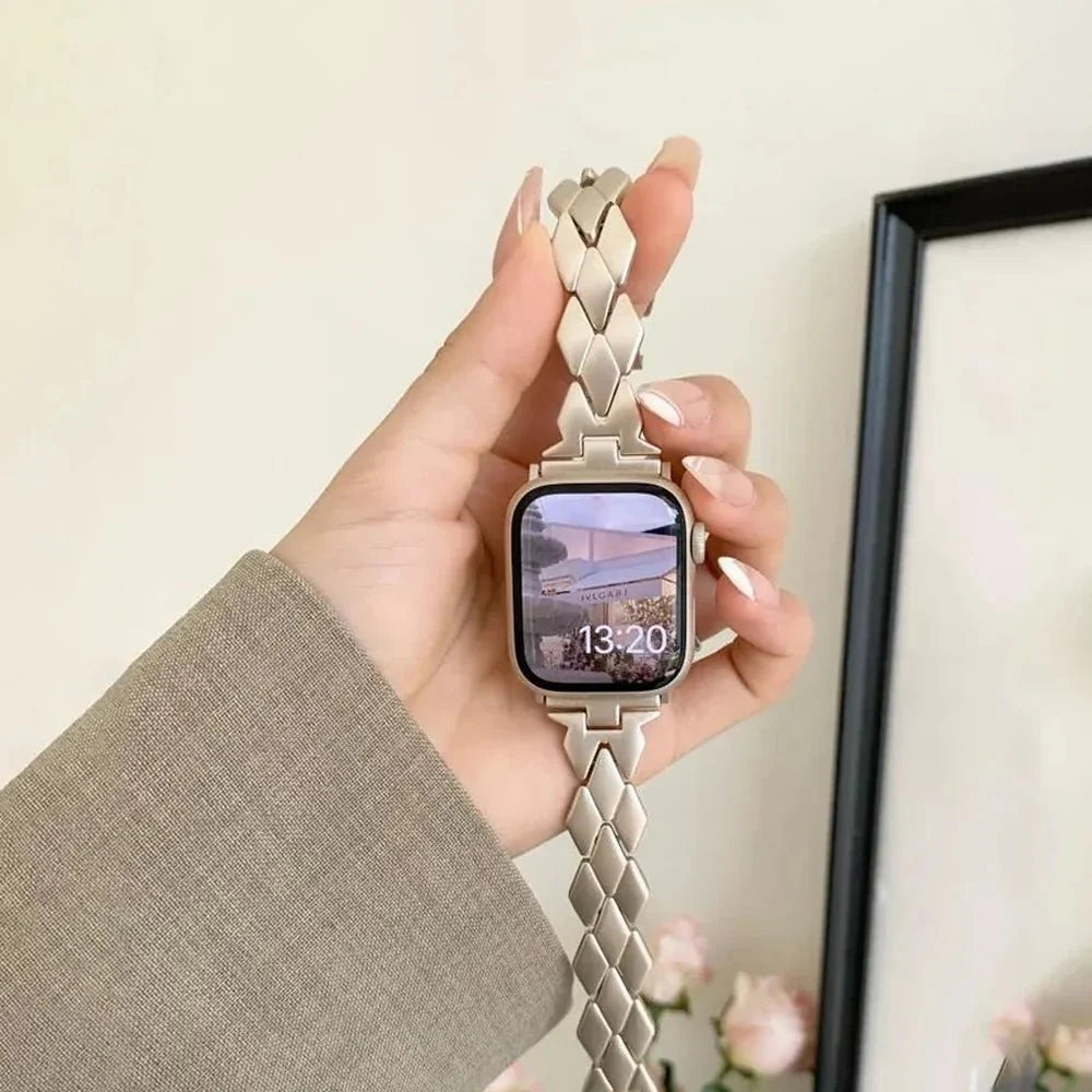 RadiantGem Edelstahl Damen Armband Uhr
